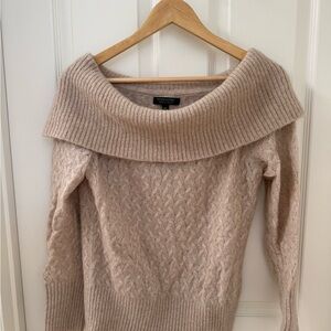 Banana Republic Off-the-Shoulder Sweater - Tan